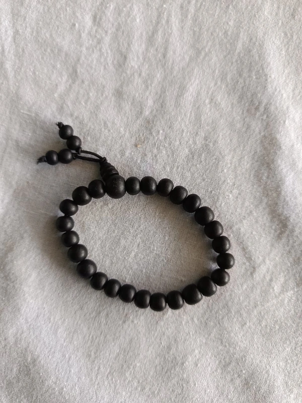 Karungali Mala + Bracelet Combo - 8 mm, Black