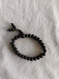 Karungali Mala + Bracelet Combo - 8 mm, Black