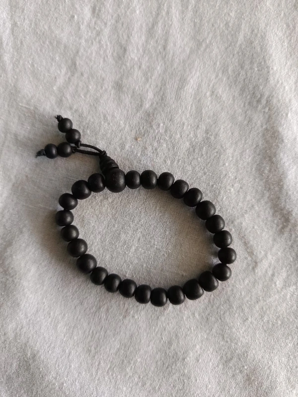 Karungali Mala + Bracelet Combo - 8 mm, Black