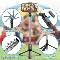 Selfie Stick with Led Light Wireless Remote and Tripod Stand 104cm for All Smartphones