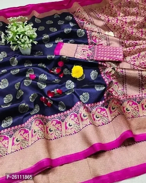 Soft Lichi Silk Printed Saree