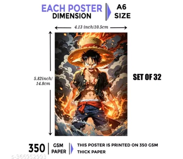 anime posters pack of 60