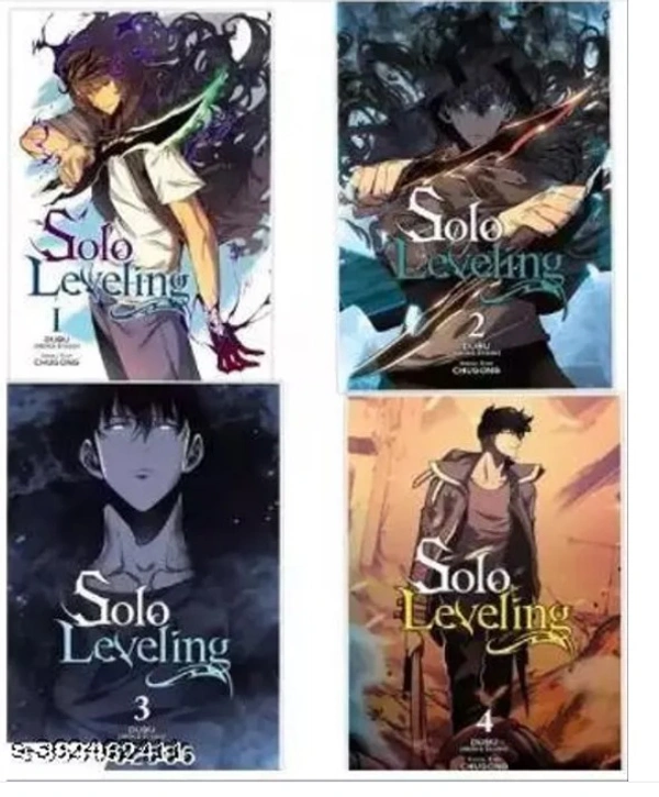 Combo set of 4 Books:- Solo Leveling, Vol. 1 , 2 , 3 & 4 (comic) - Paperback, Manga