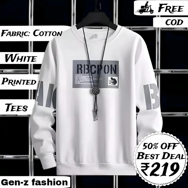 Cotton Tees By Gen-z Era  - White, 9-10 Year