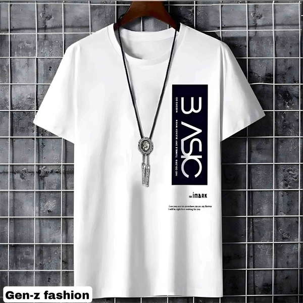 Cotton Tshirt by Gen-z Era  - White, SXL