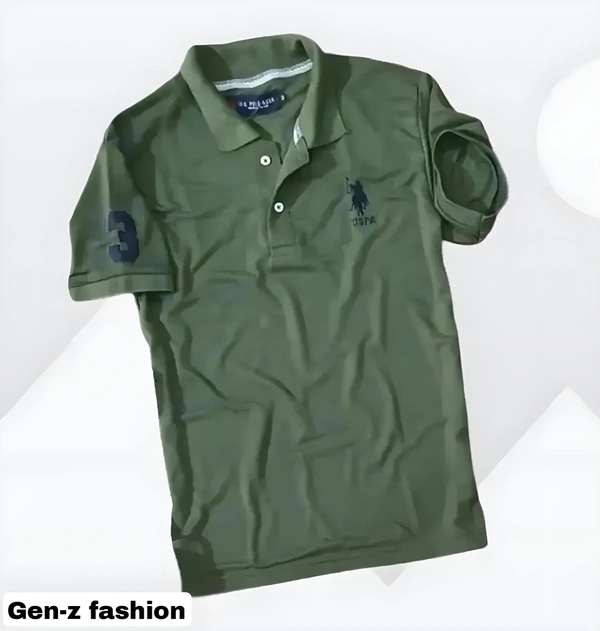 Pure Cotton Polo by Gen-z Era  - Pine Green, S