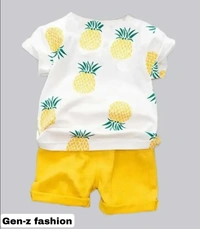 Cotton Tshirt And Half Pant by Gen-z Era  - Bright Sun, 2-3 Year
