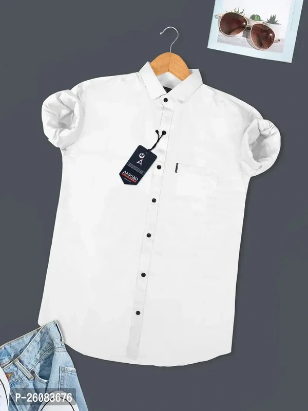 Luxurious Cotton Shirt  - White, M