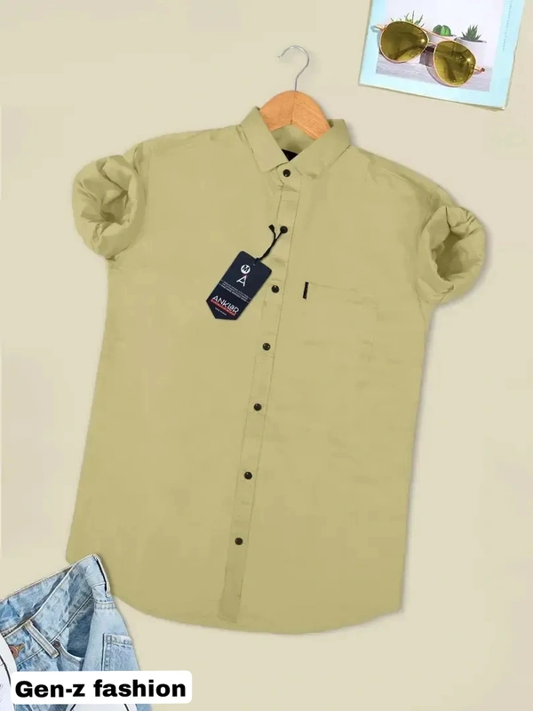 Luxurious Cotton Shirt  - Olive, S