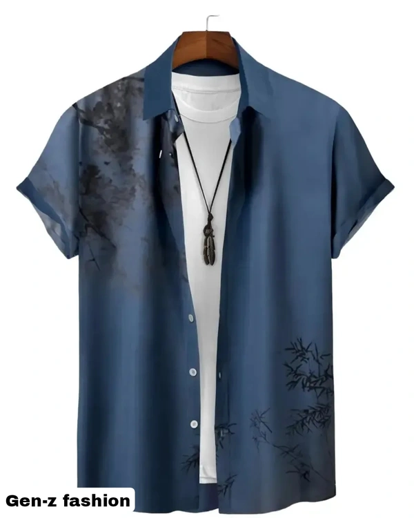 Premium Shirt  - Navy Blue, L