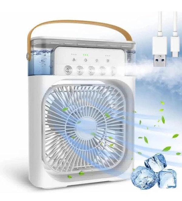 Mini Air Cooler  - White, Free Size