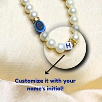 Customized Evil Eye Premium Quality Beaded Phone Charm, Off-White and Golden Beads, 2 Evil Eye Charms, Stylish Accessory, Lightweight, Durable