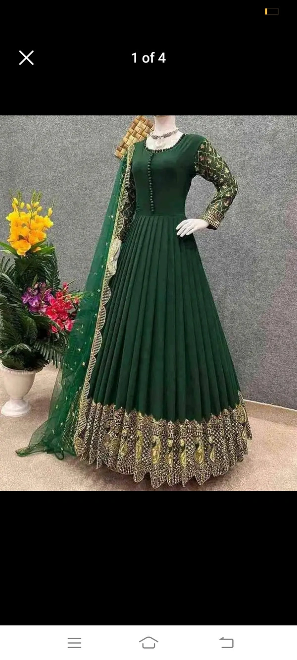 Lahnga duptta Cotton  - Brown, M