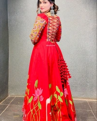 Navratri special Attractive Suit* - Red, S