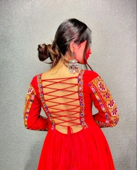 Navratri special Attractive Suit* - Red, S