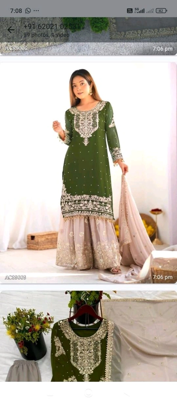 Pakistani Suit  - Green, L