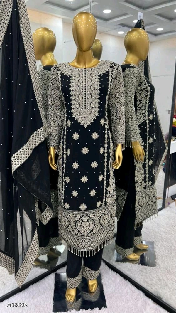Pakistani Suit  - XL, Black