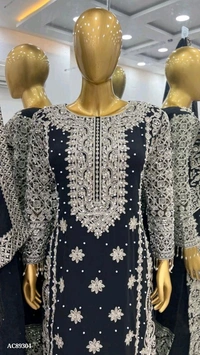 Pakistani Suit  - XL, Black