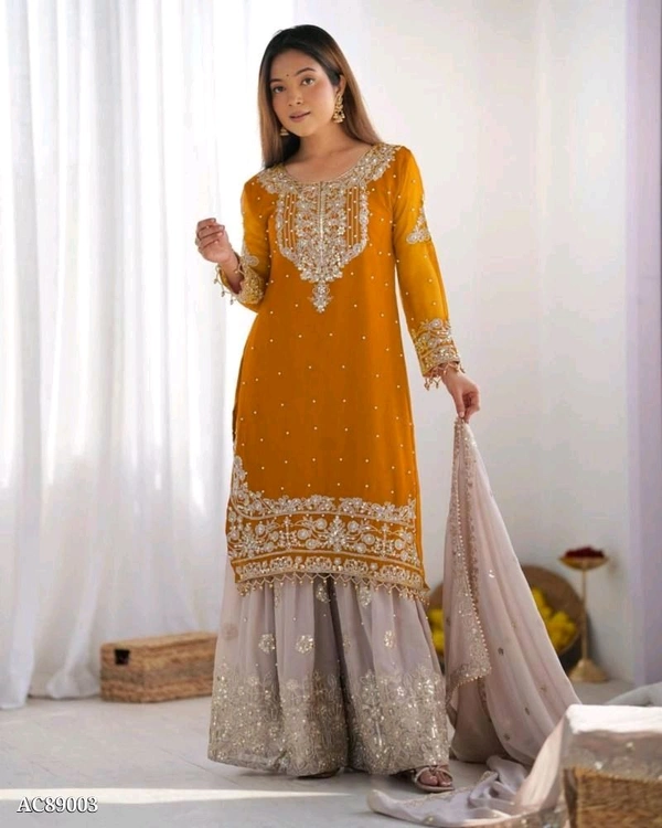 Pakistani Suit  - XXL, Web Orange