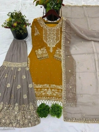 Pakistani Suit  - Web Orange, M