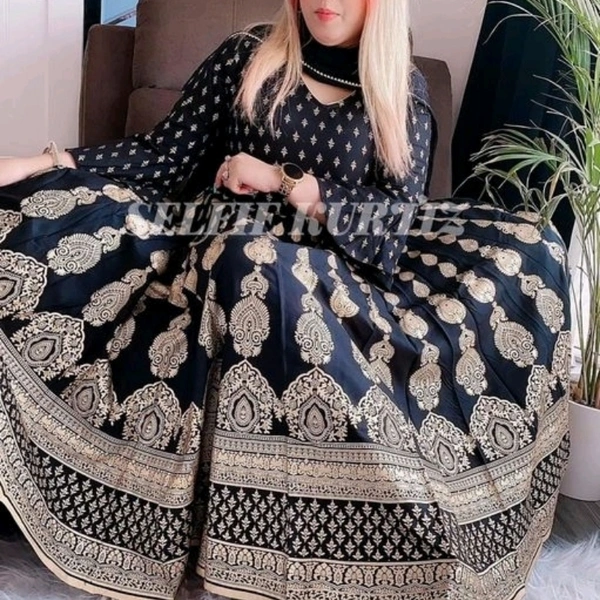 Selfie Kurta Set - L, Black