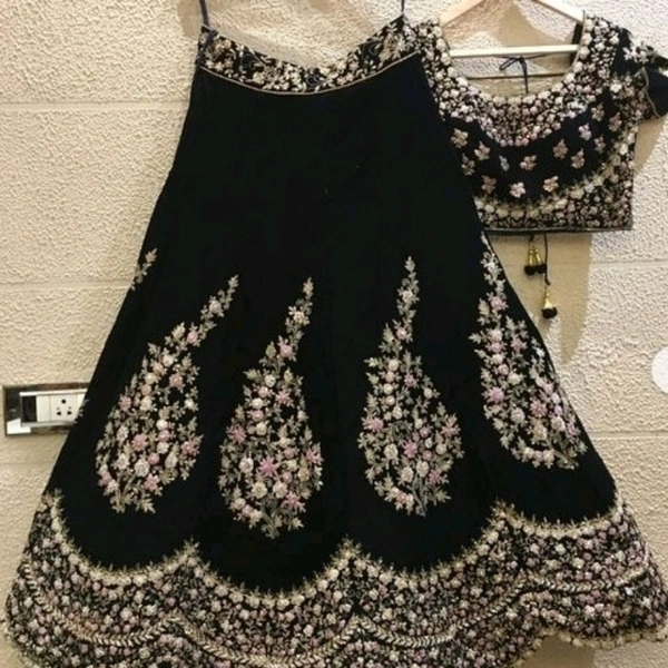 Partywear lehnga - Unstich , Free size