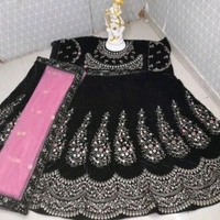 Partywear lehnga - Unstich , Free size
