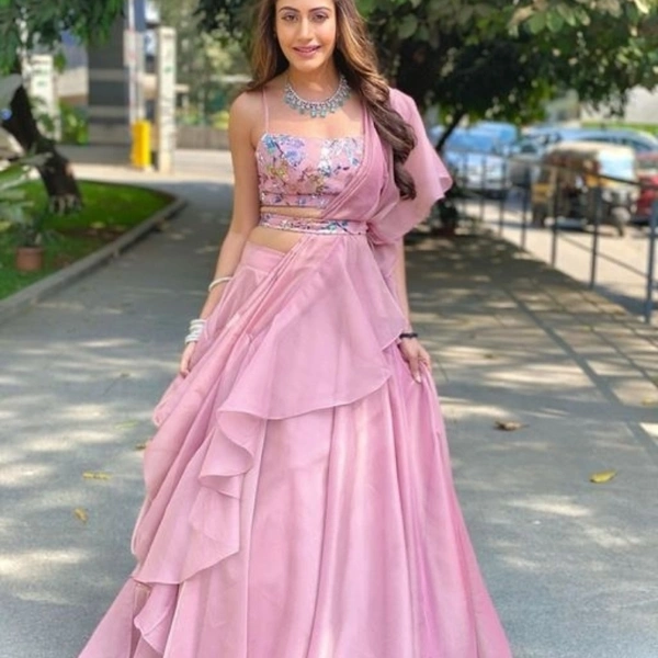 Bollywood Style Lehnga - Free Size , Unstich