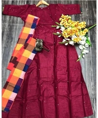 Kurti With Dupptta  - L