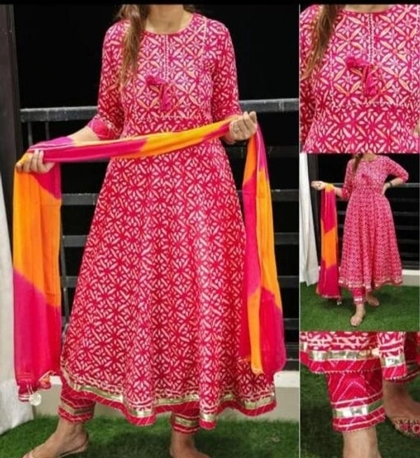 Anarkali Kurta Set - L
