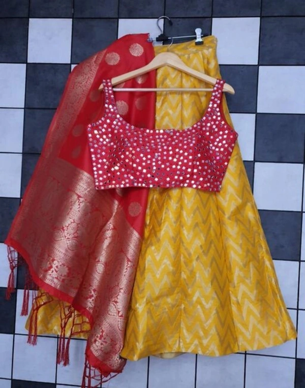 Banarasi Lehnga - Free Size