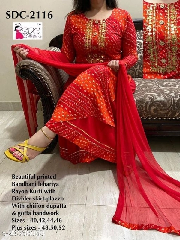 Bandhni Print kurta Set - M