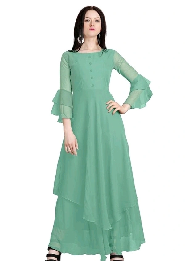 Georgette Double Lair Gown - M