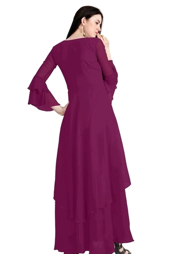 Georgette Double Lair Gown - M