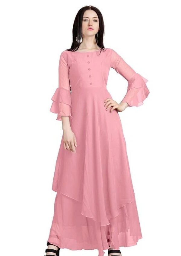 Georgette Double Lair Gown - L