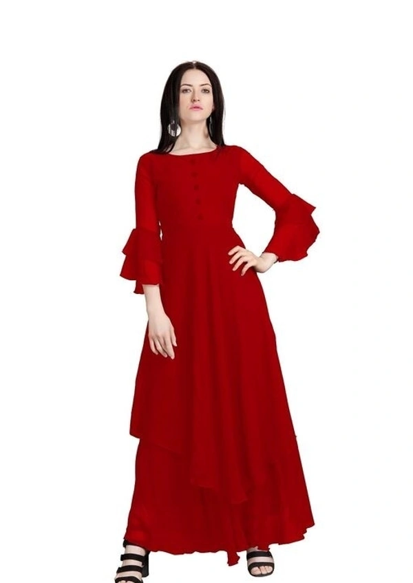 Georgette Double Lair Gown - XXXL