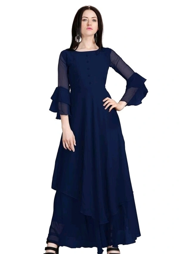 Georgette Double Lair Gown - M