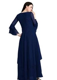 Georgette Double Lair Gown - XXL