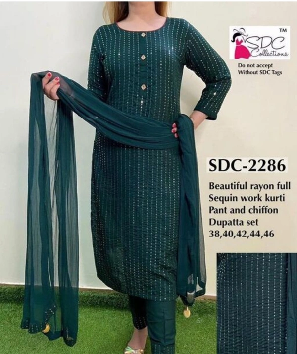 Partywear Kurta Set  - L