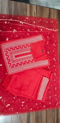 Partywear Zari Work Kurta Set - XL