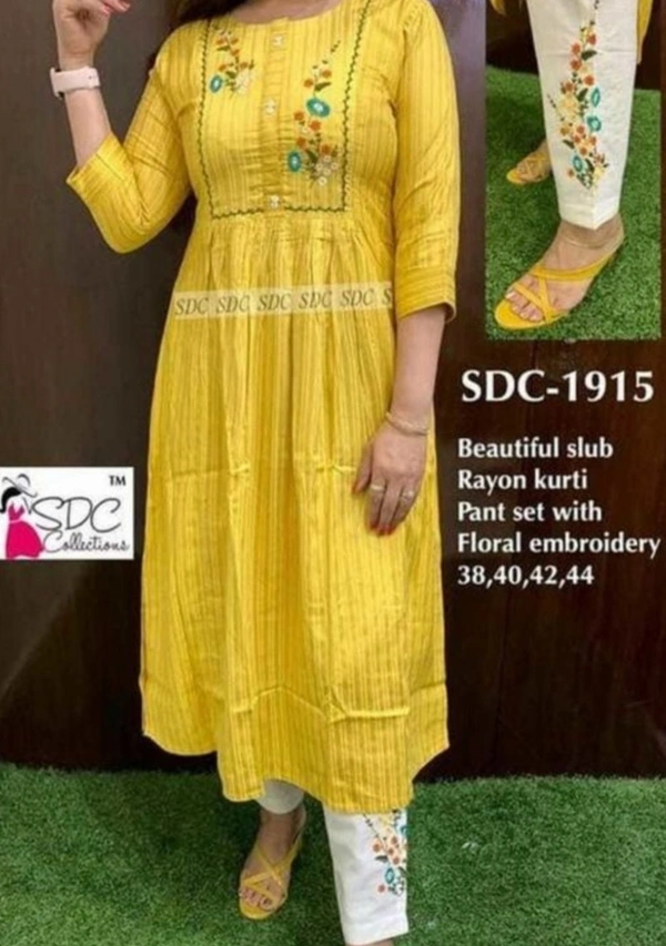 Rayon Kurta Set - XL