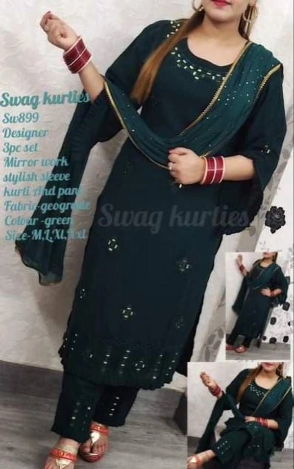 Rayon Kurta Set - Xl