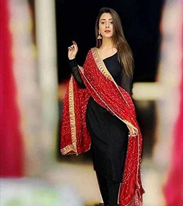 Rayon Solid 3 Pcs Kurta Set - XL