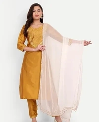 Kurta Set With Duptta - S