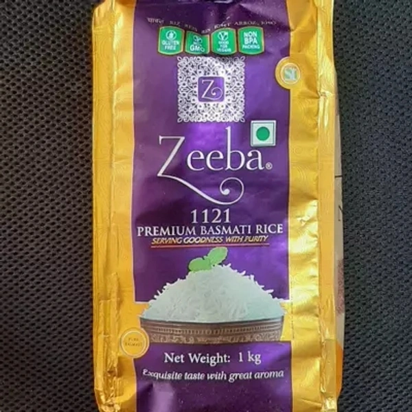 ZEEBA PREMIUM BASMATI RICE 1KG