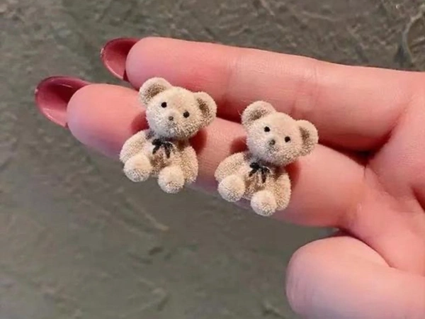 Cute small Teddy earrings
