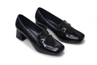 Luxe Minimalist Loafers- Black - 41