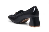 Luxe Minimalist Loafers- Black - 41