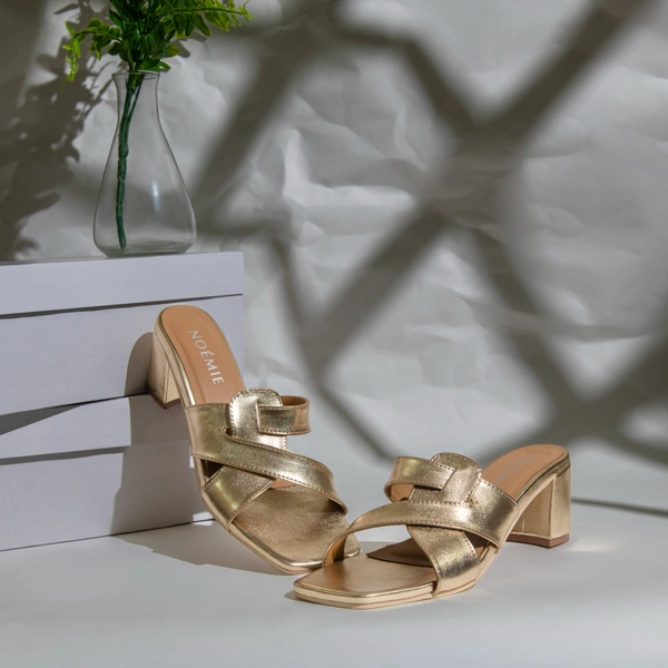 Gold Beauty Adjustable Heels - 40