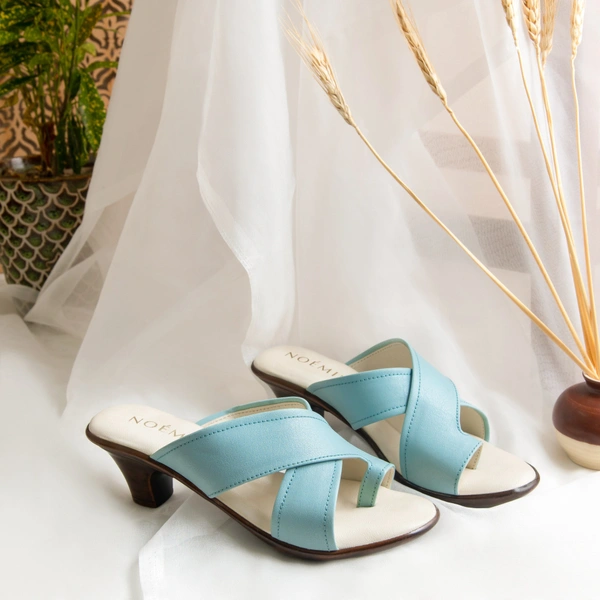Raffia Toe Heels - 38